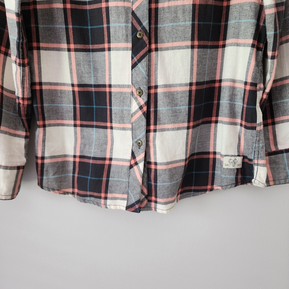 Harley Davidson Sequins Plaid Flannel‎ Long Sleeve Shirt Size Medium - Picture 6 of 12